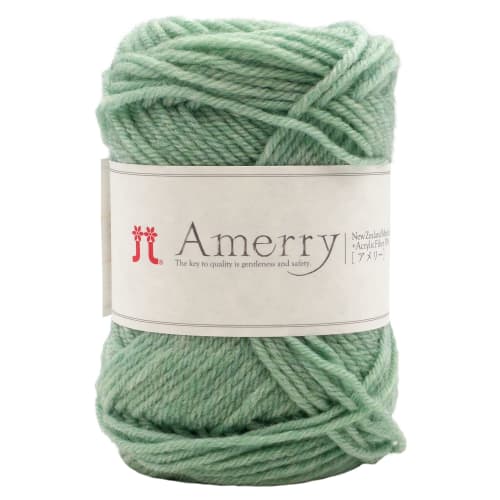 

Hamanaka Hand-knitted wool Amelie, thick, Col.54, yellow-green, 40g, approx. 110m, 2261