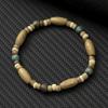 Noter Novel Herren Holzarmband Handgefertigt Howlith Tigerauge Kokosnussperlen Kette Armband Meditation Yoga Heilung Handgelenk Zubehör