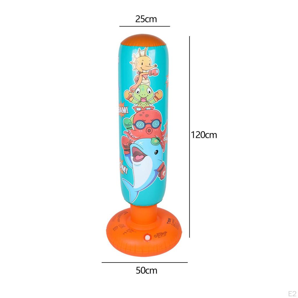 Inflatable Boxing Bag Freestanding Air Cartoon Birthday Gifts Punching for Kids