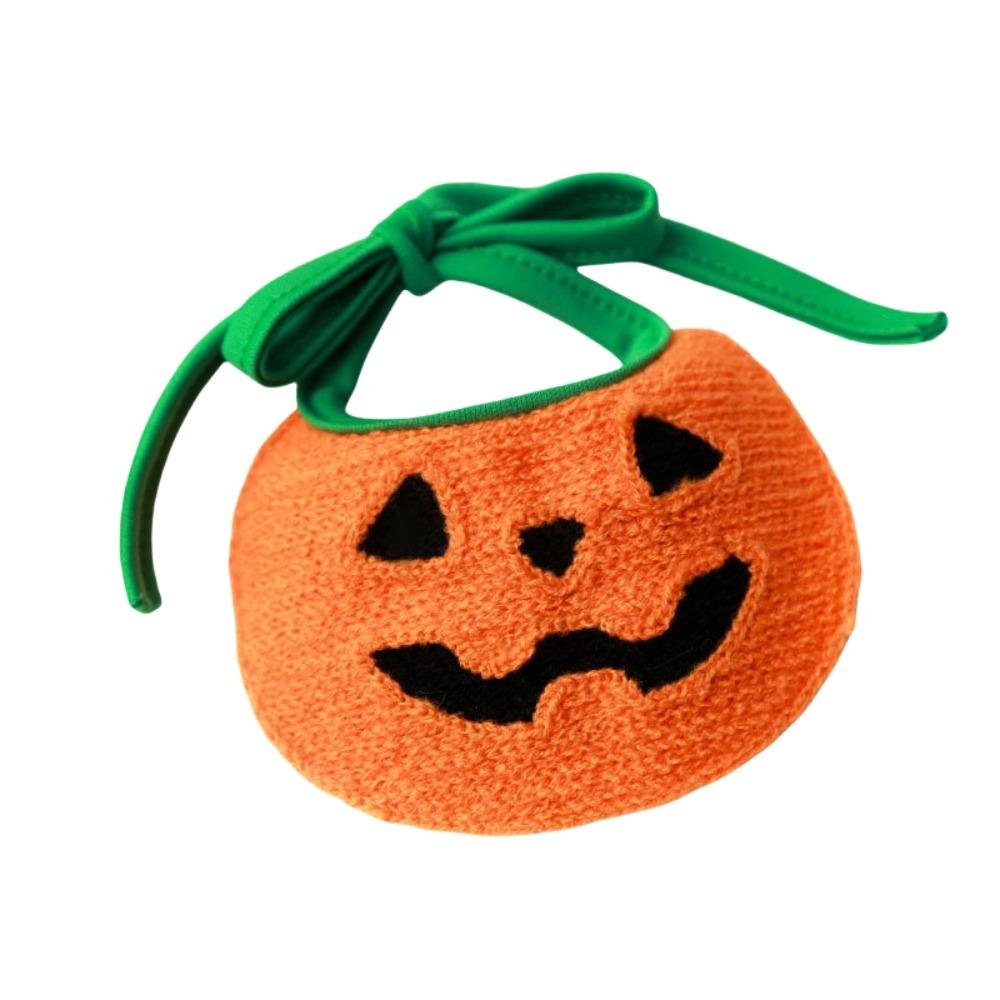 Ghost Pumpkin Dog Scarf Comfortable To Wear Kitty Saliva Towel Lightweight Halloween Pet Bib  Gift