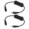2 Stück DC Strom Inline Kabel 11,5 Zoll Länge DC 12V Schaltfunktion DC Stecker Buchse Kabel für LED Streifen