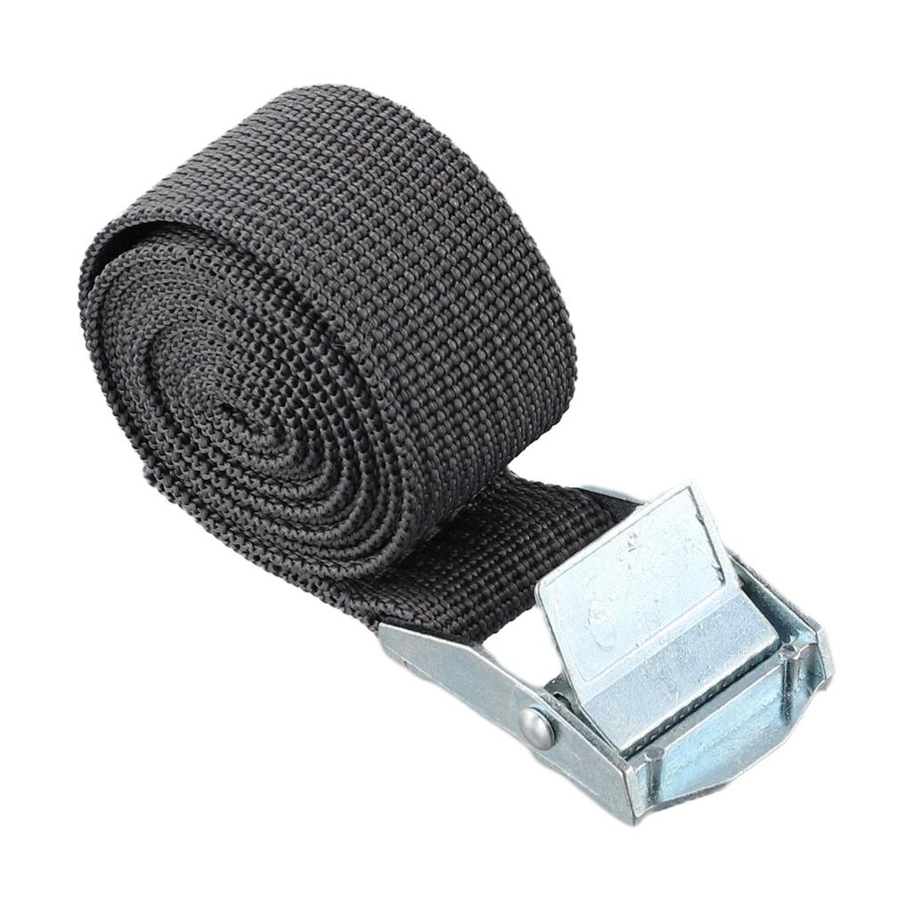 1 Pc 25mmx1M Cargo Strap With Buckle Tie Down Belt For Motorcycle Car Metal Tow Rope Strong Ratchet Fixing Belt For Luggage Bag