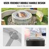 VEVOR Fire Pit Spark Screen Round 36", Reinforced Heavy Duty Steel Metal Cover, Outdoor Firepit Lid