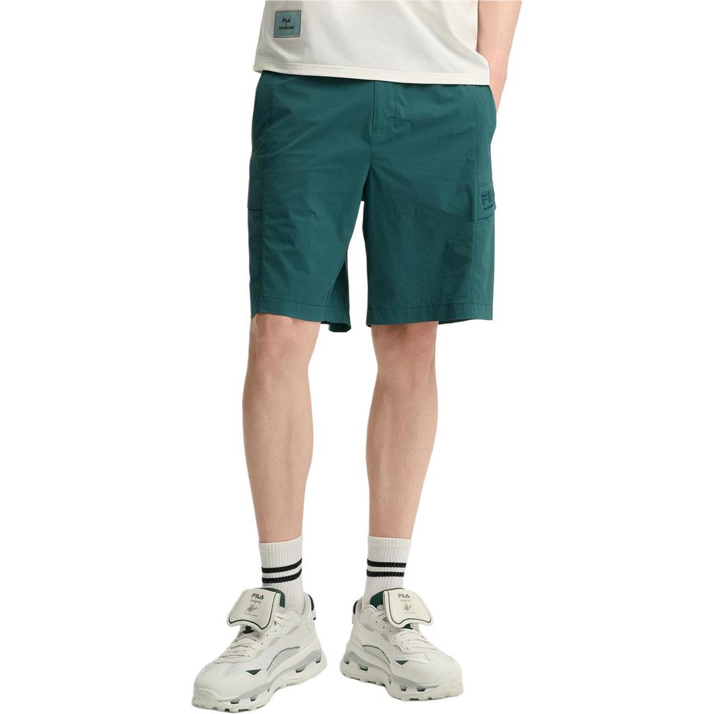 New FILA HERITAGE SS25 Casual Shorts Men's Night Green DG F11M538804F-DG