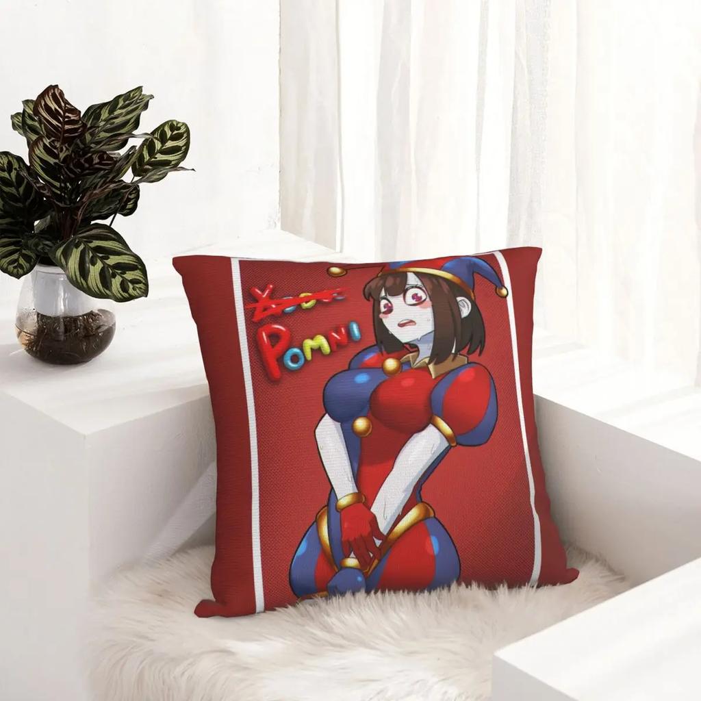 The Amazing Digital Circus Cute Sexy Pomni Pillowcases Seat Cushion Cover Creative Throw Pillow Case