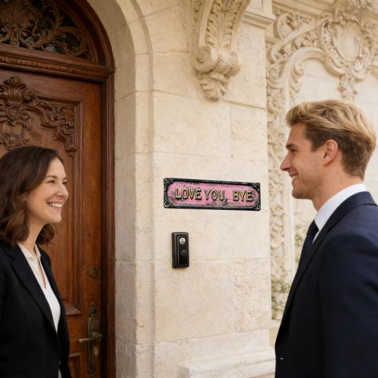 Älskar dig Hej Vintage Metallväggskylt Retro Rustik Stil Väggkonst Plakett för Hem Bar Hall Entré Garageport Dekor