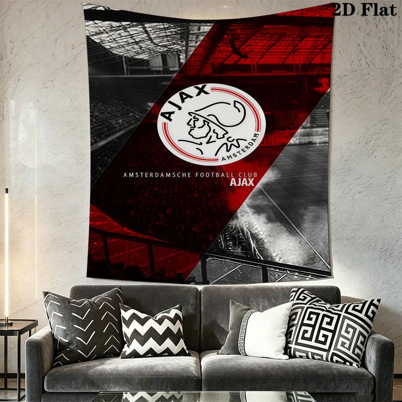 AFC Ajax Poster (2) Wall Hanging Printed Fabric Blanket Decorative Tapestries for Bedroom Living Room Home Decor