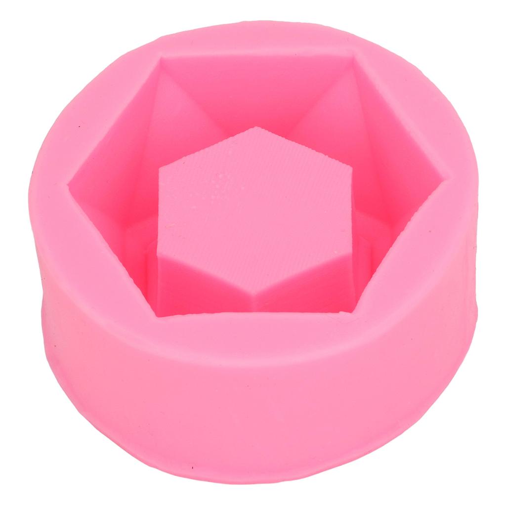 Silicone Flower Pot Mould Hex Reusable Succulent Planter Mould for Cake Chocolate Aromatherapy