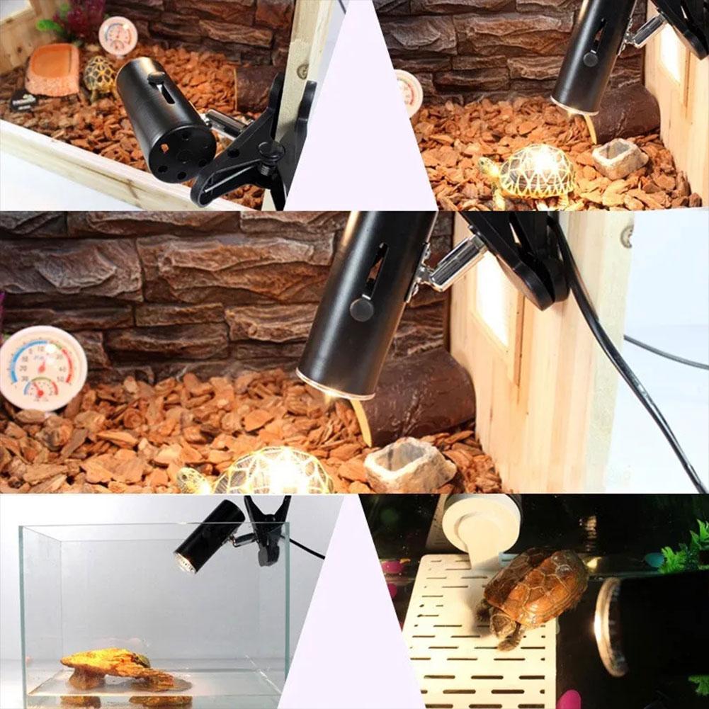 25/50/75W UVA+UVB Reptile Lamp Bulb Turtle Basking UV Light Bulbs Heating Light Full Spectrum Sunlamp for Amphibians Pets Snake