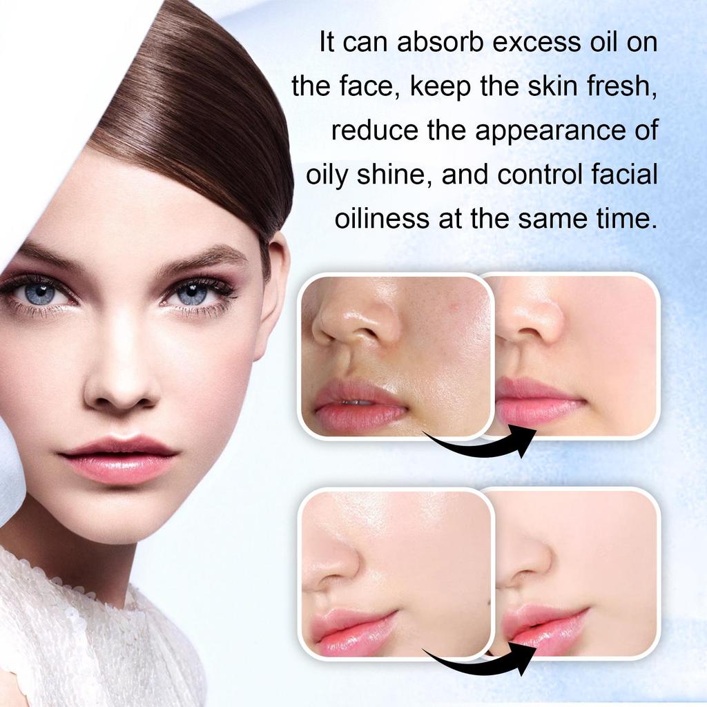 Jaysuing Oil Control  Powder Lightweight Matte Finish Waterproof Shine Control Brightening Translucent Pressed Powder 8g