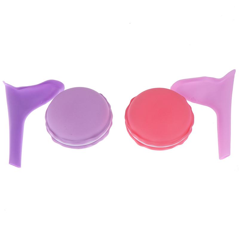 1 set scatola di immagazzinaggio per minzione femminile per orinatoio in silicone da donna all'aperto alzarsi e fare pipì