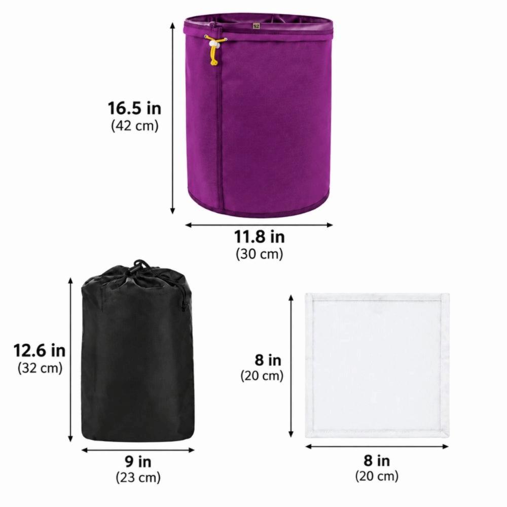 5PCS Oxford ,Nylon Filter Bag Set 25-220 Micron Hydroponic Filter Bags 5 Gallon Buckets