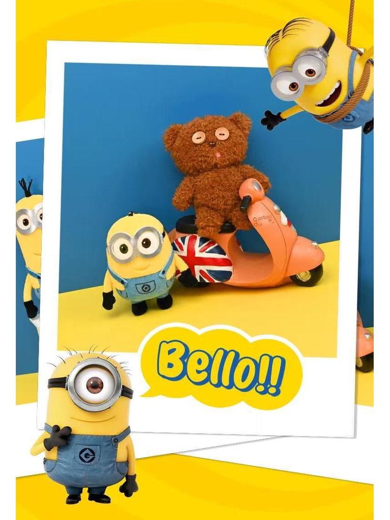 Official Minions TIM Bear Unicorn Plush Keychain Backpack Pendant
