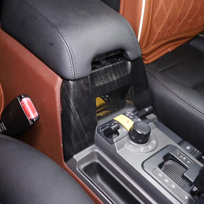 For Land Rover Discovery 3 LR3 04-09 ABS Silver Car Central Control Armrest Box Front Panel Cover Trim Stickers Car