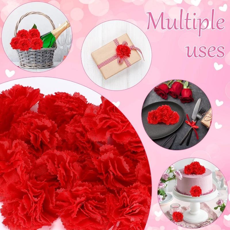 10/20Pcs Rose Artificial Flower Head Christmas Fake Flower Table Home Room Decor DIY Wreath Wedding Decoration Navidad Accessory