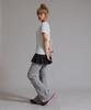 LIKE THE MOST One Stripe Regular Short Sleeve T-Shirt_Gray