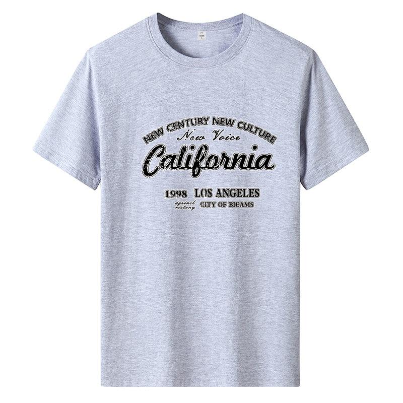 

Футболка с короткими рукавами для мужчин и женщин, летние свободные хлопковые рубашки для пар, простые свободные топы с круглым вырезом и буквами L