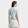 Fila Fitted Vitality Short Sleeve Knit Top Women Tops White F11W623403FTQ