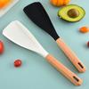 Silicone Cooking Spoon Heat Resistant Nonstick Kitchen Utensils 3 in 1 Spatula Spoon Stir Scoop Serve with Ease Ergonomic Handle Easy to Clean Ideal