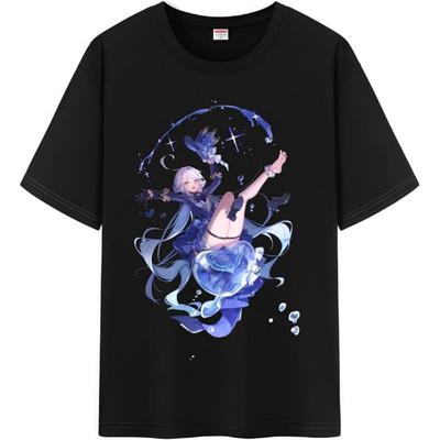 Unisex Furina Impression Graphic 100% Cotton Medium Weight Genshin Character Short Sleeve T Shirt
