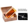 Natural Rosin with Wood Case Light Low Dust Rosin Music Instrument Accessories for Violin Viola and Cello Bows