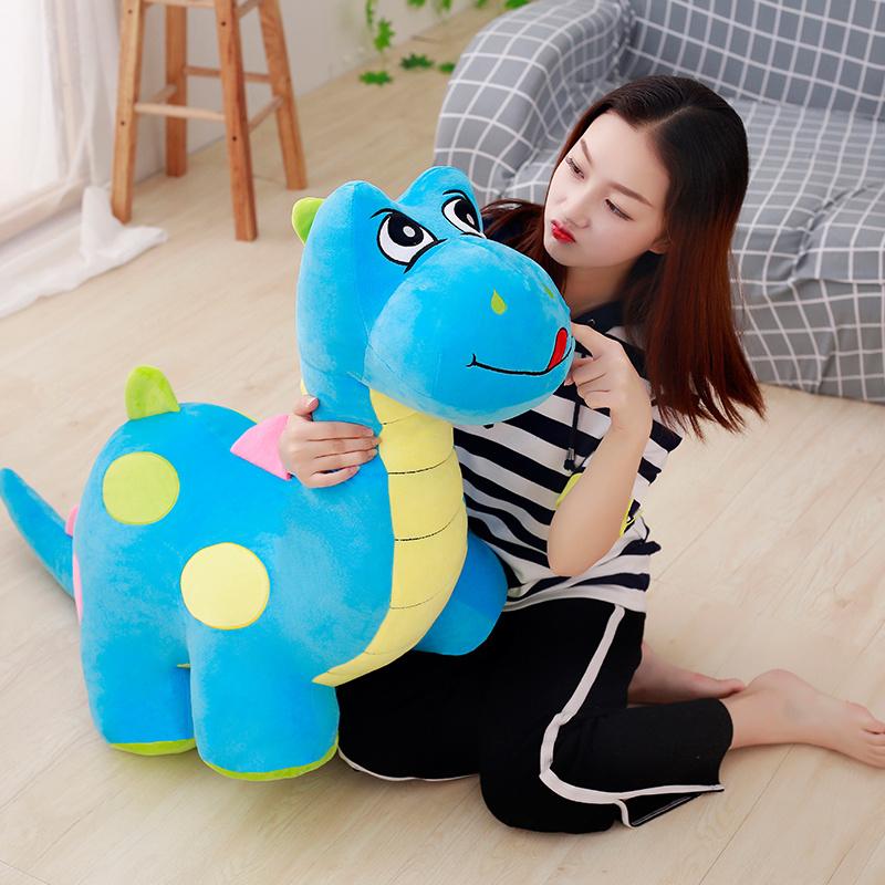28/46Cm Cute Dinosaur Plush Toy Stuffed Green Blue Pink Standing Dino T-Rex Doll Companion Present