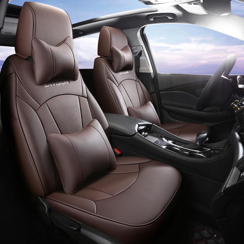 All-Season Genuine Leather Seat Cushion for Buick Envision - Five-Seater, Universal Fit