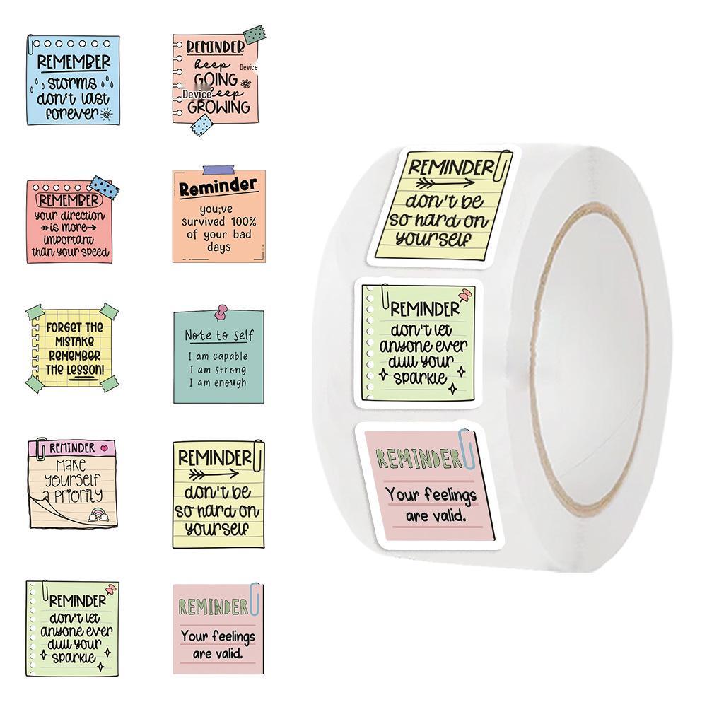 500-Sheet Sticky Note Roll: Self-Adhesive Labels for Scrapbooks, Gift Bags, and Envelopes.