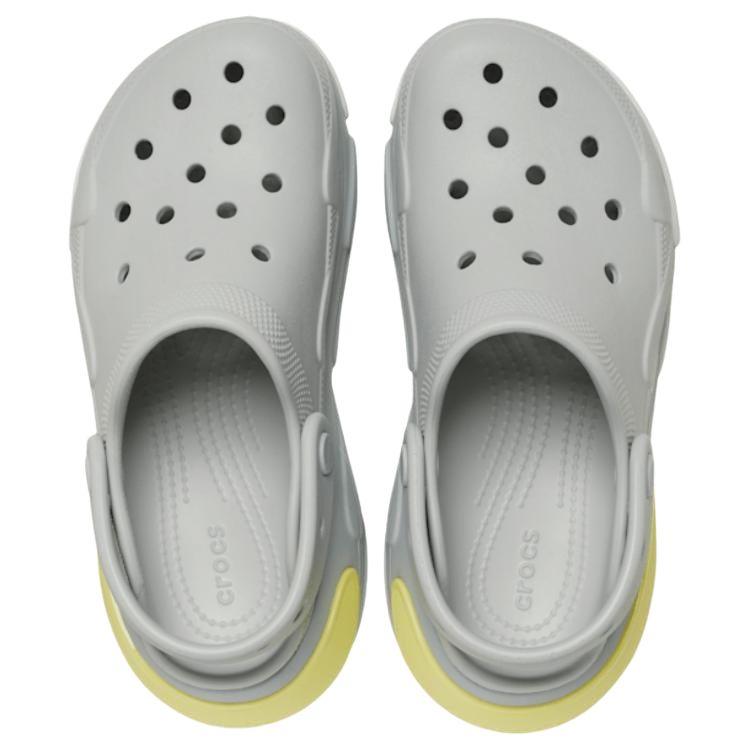 Crocs BUBBLE CRUSH CLOG Stylish & Comfortable Hole Shoes Women's Grey