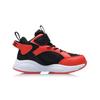 Li Ning Kids Sports Lifestyle Series Comfortable Daily Shock Absorbing Wear Resistant Breathable Casual Shoes Kids Casual Shoes Black Orange YKNR026-1