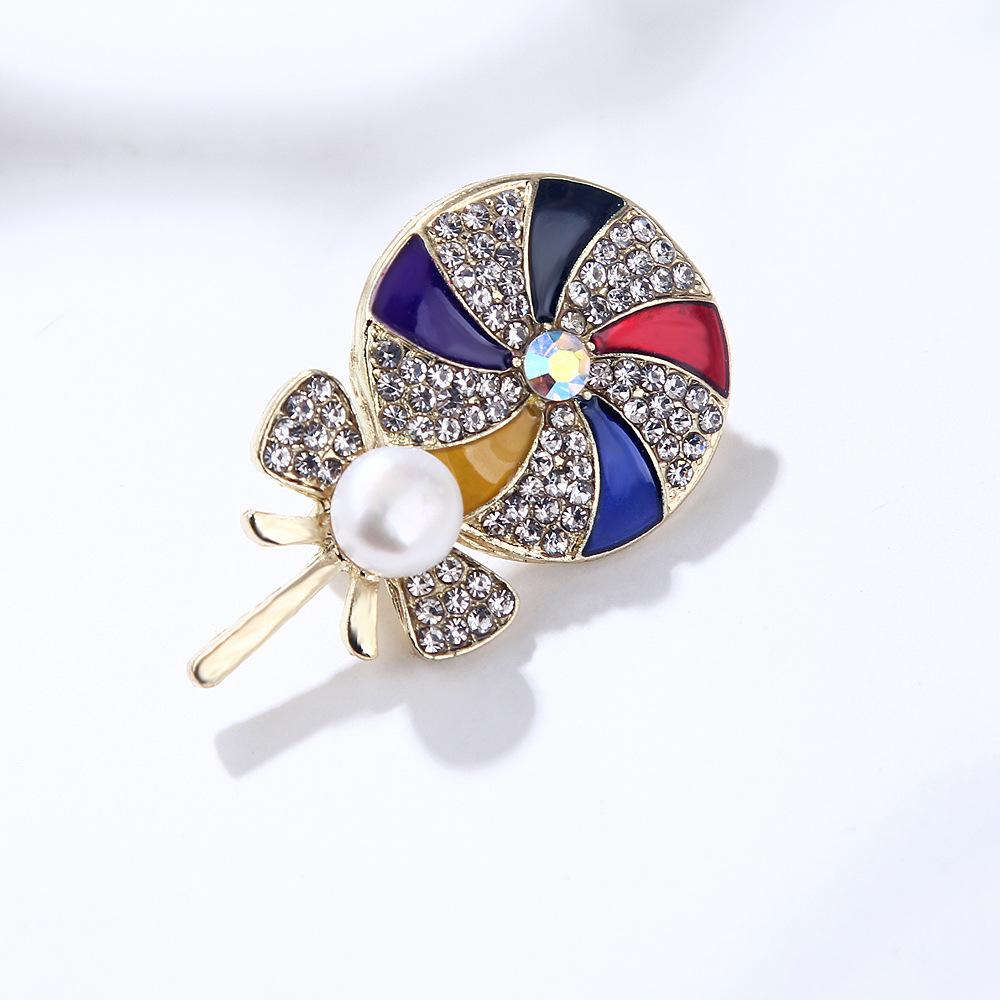 Original Flamingo Butterfly Bee Natural Freshwater Pearl Brooch Accessory Transparent Gift Box