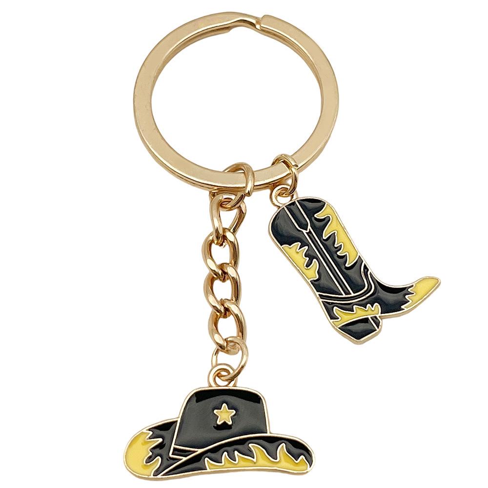 Retro Alloy Denim Boots Keychains & Charms: Unique Women's Accessories
