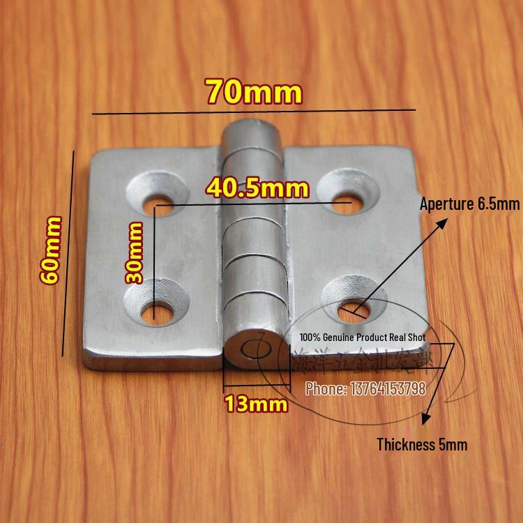 304 Stainless Steel Heavy Duty Industrial Flat Opening Thickened Mechanical Equipment Load-Bearing Hinge