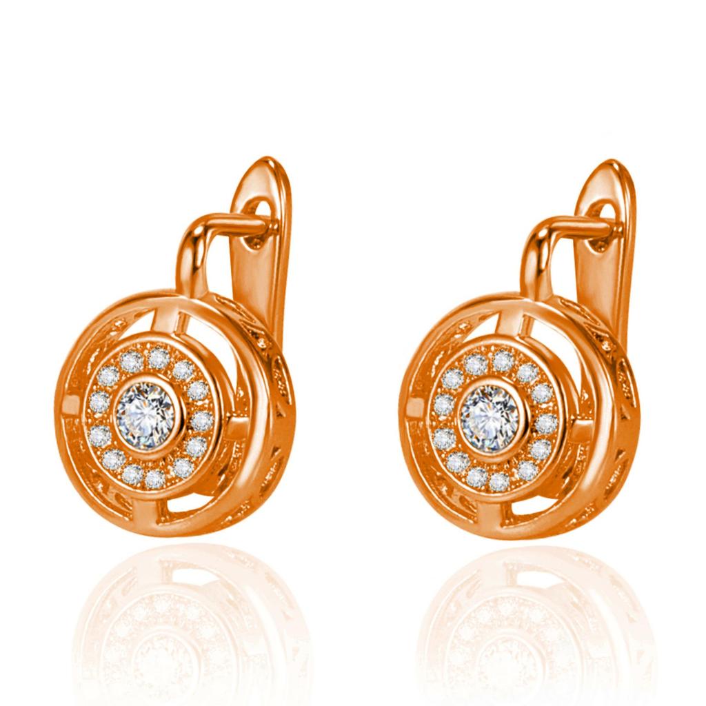 Vintage European & American Clock-Inspired Hollow Disc Earrings