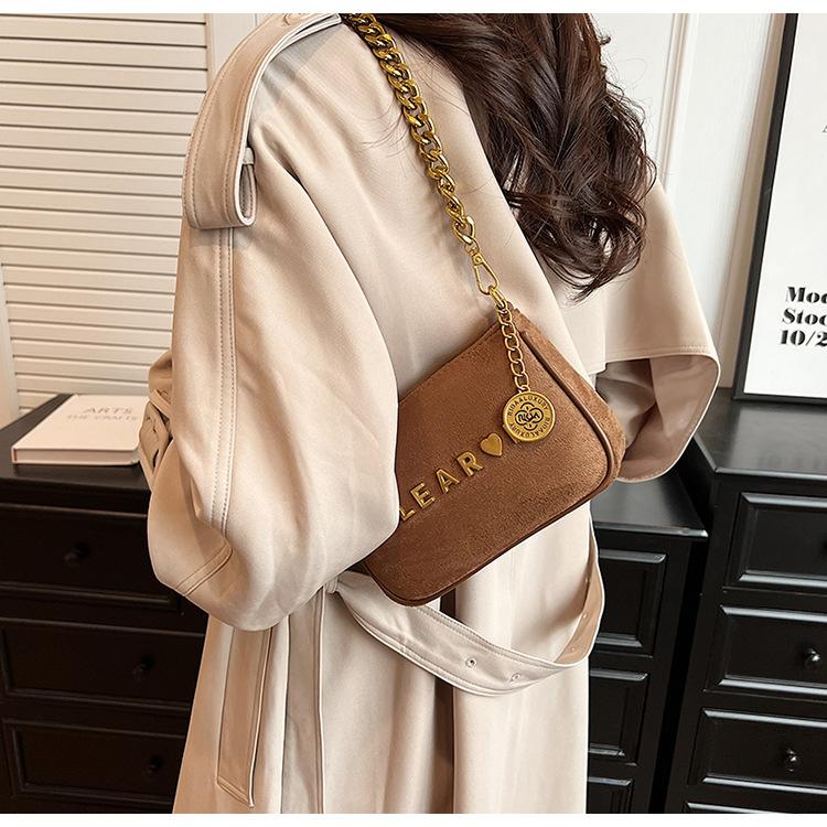 Premium matte small bag women's new niche fashion versatile chain shoulder messenger bag