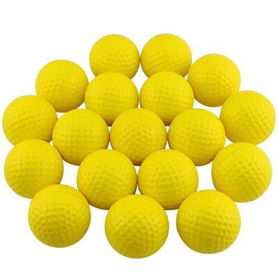6/12/18PCS Yellow PU Golf Practice Training Balls for Beginners Outdoor Park Grass Dog Running Chasing Game Props Pet Favors ZYF