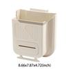 7L Compact Travel Trash Can Space-Saving Wall-Mounted Garbage Can Plastic for Countertop Under Sink Bathroom Cabinet and RV
