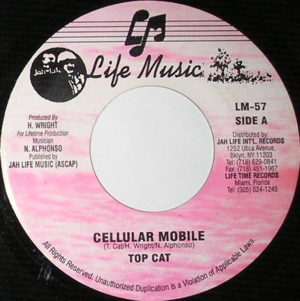 

7inch Record TOP CAT Cellular Mobile LM57 Life Music US Reggae Ska Dub Used