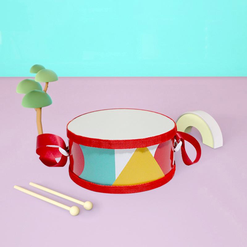 Children'S Wood Drum Early Educational Percussion Musical Instrument For Children Beat Instrument Hand Drum Toys