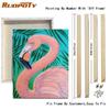 RUOPOTY Acrylic Painting By Numbers Flamingo Animals Paint On Canvas Coloring By Numbers Gift Home Decor Wall Room