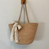 Women Straw Tote Bag Crochet Shoulder Bag Trendy Summer Woven Tote Bag Large Capacity Travel Beach Handbag for Outdoor Vacation
