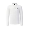 FILA Golf Series Simple Classic Fashion Sports Comfortable Long Sleeve Polo Shirt Men tops Jade-White A11M615206FWT
