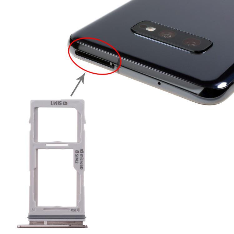

Dual SIM & Micro SD Tray for Samsung Galaxy S10+/S10/S10e Blue dual SIM with ejector pin