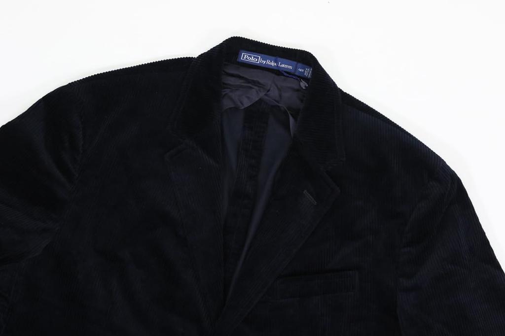 POLO Ralph Lauren Corduroy Sport Regular Size 01010035 Men's Coat/Jacket/Blazer, Length, 40R, Navy, [Used]