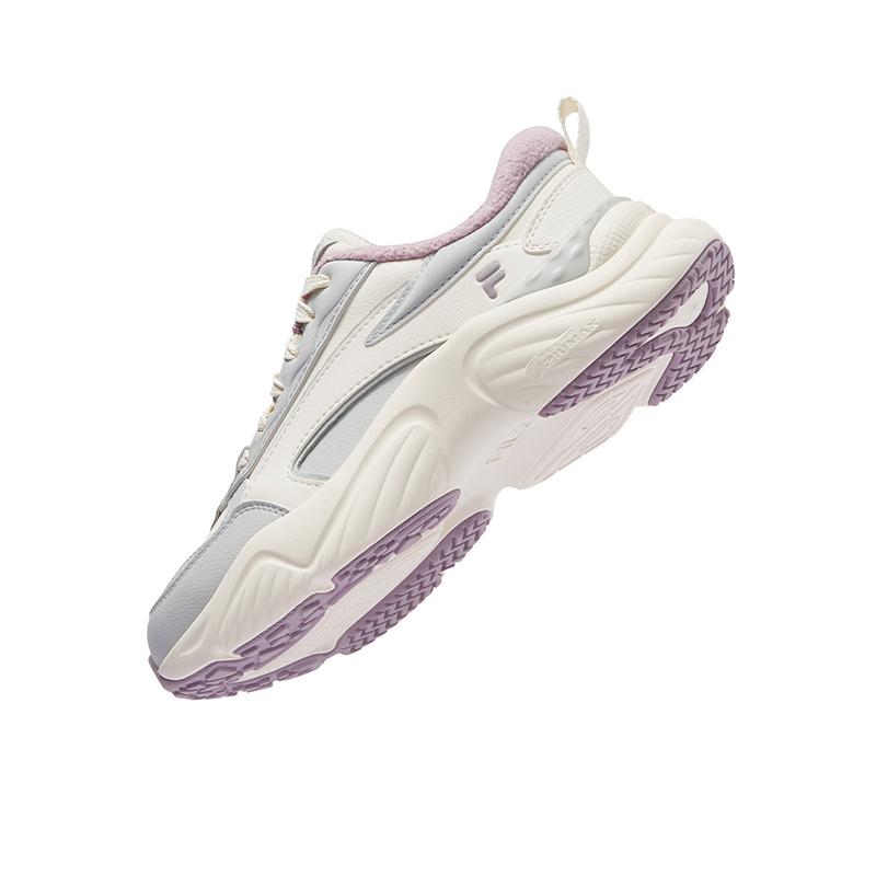Fila Fusion Conch DX Fashion Low-Top Casual Shoes Women Sneaker White Gray T12W441509FGL