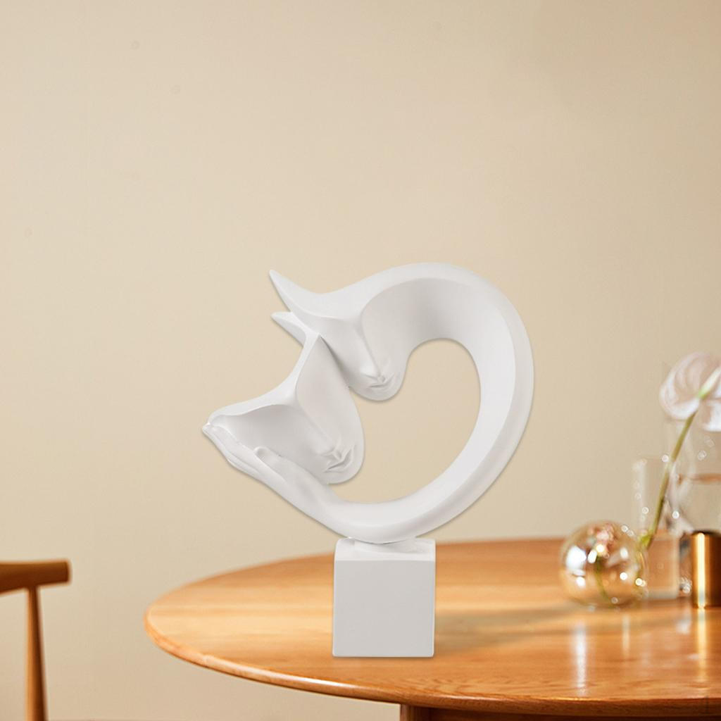 Abstract Statues Sculpture, Crafts Character Passionate Embrace Figurines for Shelf