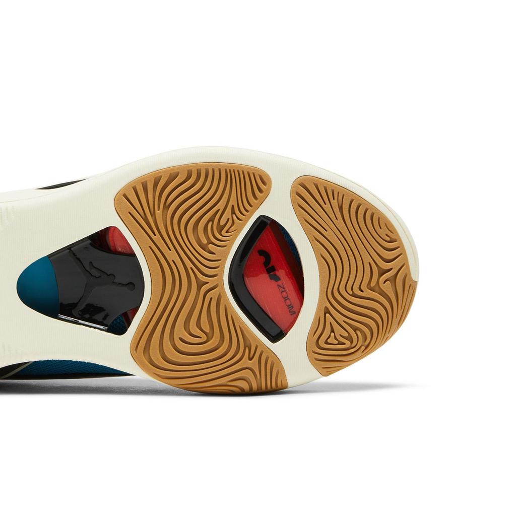 Air Jordan Tatum 1 PF 'Barbershop' (Unisex) Coconut Milk / Metallic Gold / Black / Laser Blue / Bright Crimson Basketball Shoes DX5574 180