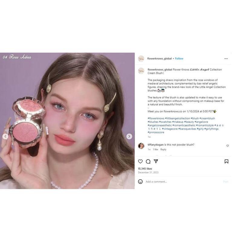 Flower Knows - Little Angel Cream Blusher - 02 Floral Praise