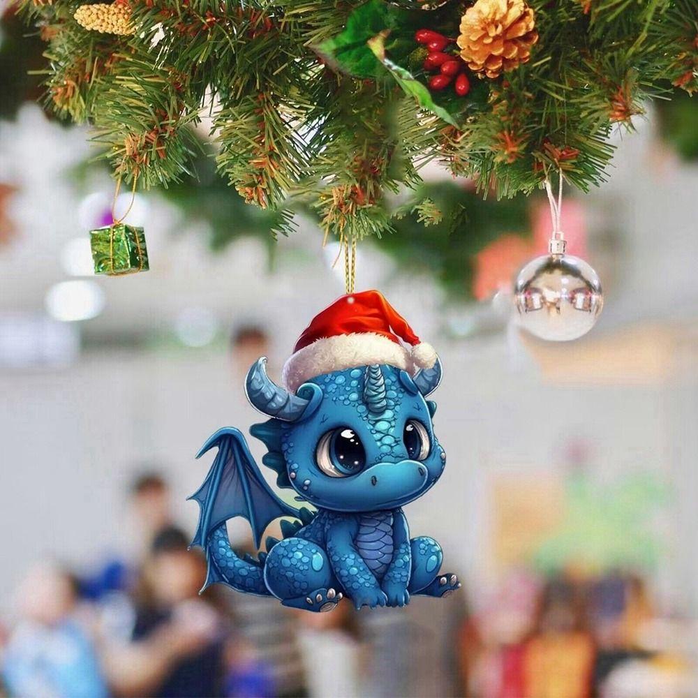 Acrylic Dragon Baby Ornament Hanging Christmas Decoration  New Year