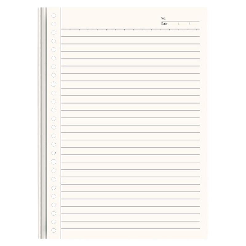 A4 Gitterlinien Notizbuch-Nachfüllpack - Herausnehmbares Papier für Studenten und Prüfungen